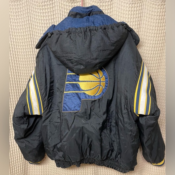 Vintage Collectors Pacers Reversible Pro Player Puffer Jacket Large NWOT - Picture 4 of 12